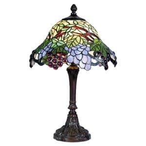 Farverig bordlampe Lotta i Tiffany-stil