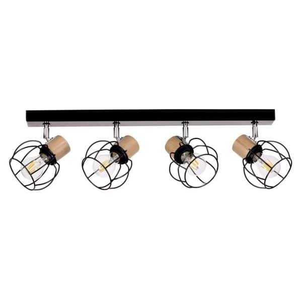 Envostar - Fence 4 Loftlampe Black/Chrome/Wood