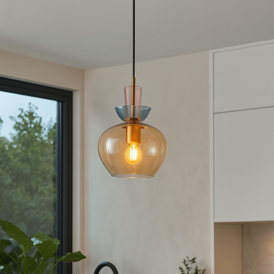 Italux Fanda Pendel Amber