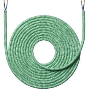 Nielsen Light stofledning, 2x0,75 mm², 4 meter, zigzag grøn